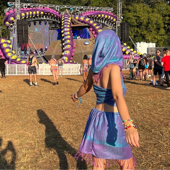 Pashmina Festival Rave Outfit Set - Picture 2 of 4